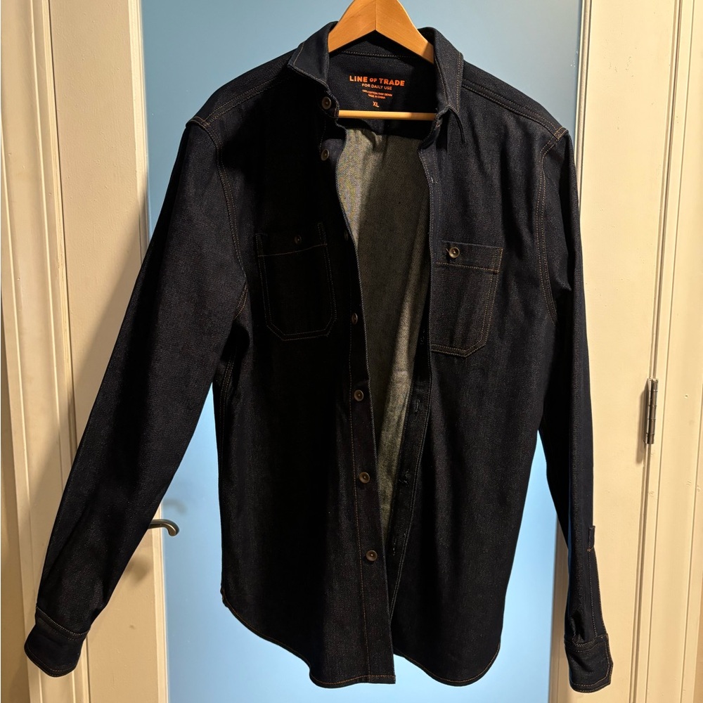 Line of Trade Raw Denim Overshirt XL